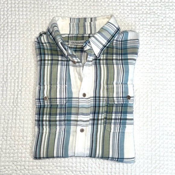 Outerknown Slow Down Shirt - UNIQUE Double Gauze fabric - Men’s Medium - Picture 7 of 7